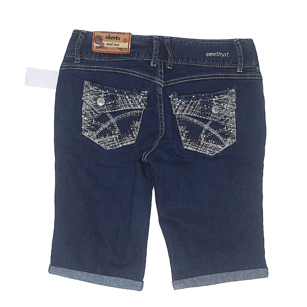 Wallflower Distressed Bermuda Shorts Denim New - Picture 3 of 3